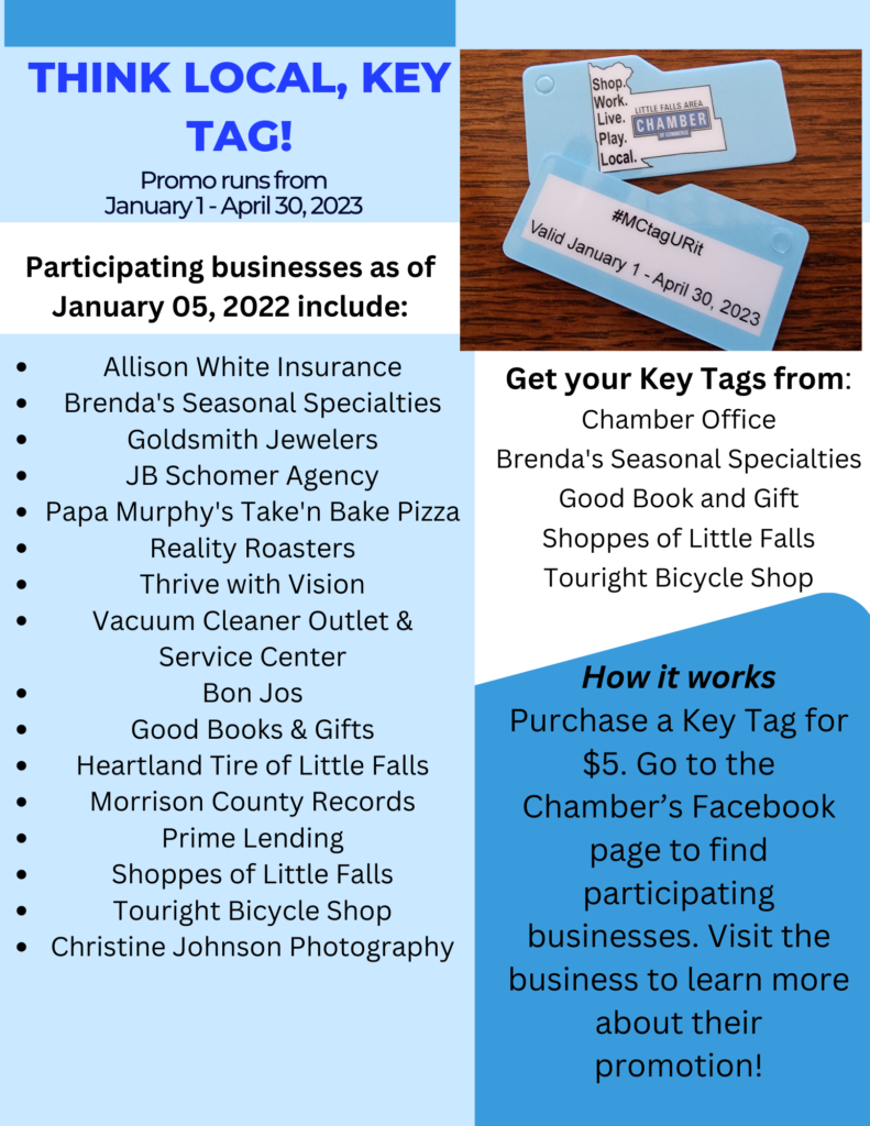 Key Tag Promo Participating Businesses