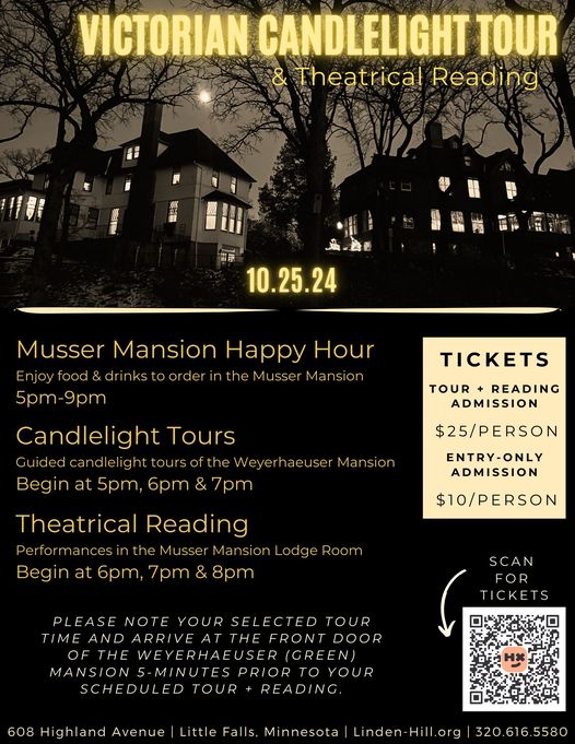 Victorian Candlelight Tour & Theatrical Reading