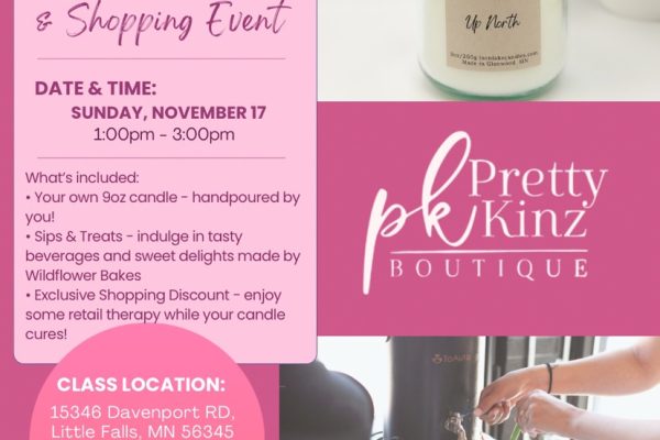 Candle Class at Pretty Kinz Boutique