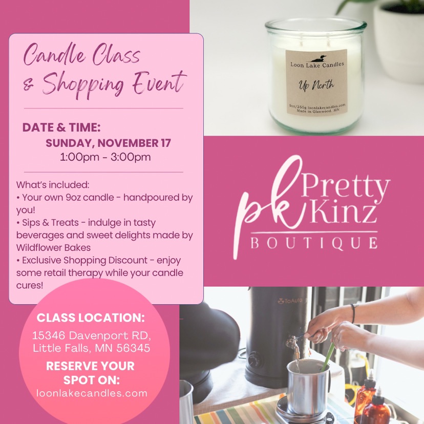 Candle Class at Pretty Kinz Boutique